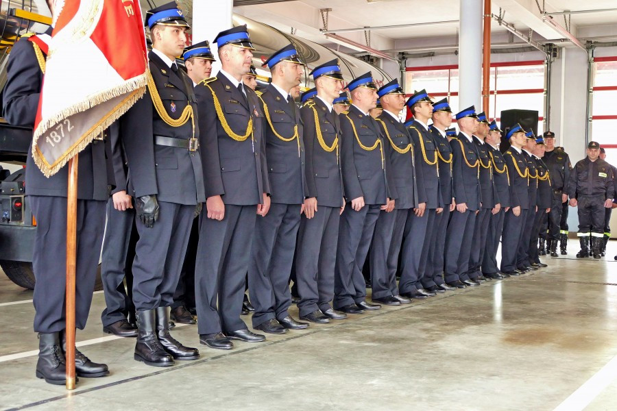 Nominacje, awanse i odznaczenia. Dzień strażaka w sanockiej komendzie [ZDJĘCIA]