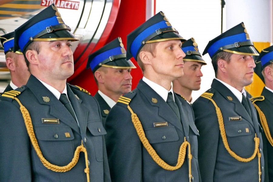 Nominacje, awanse i odznaczenia. Dzień strażaka w sanockiej komendzie [ZDJĘCIA]