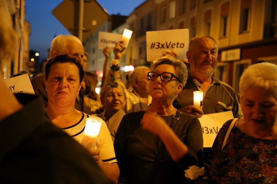 Kolejny dzień protestów pod sądem [OBSZERNA FOTORELACJA]