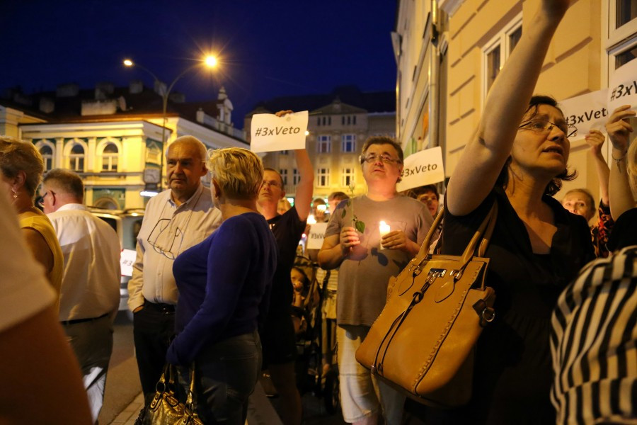 Kolejny dzień protestów pod sądem [OBSZERNA FOTORELACJA]