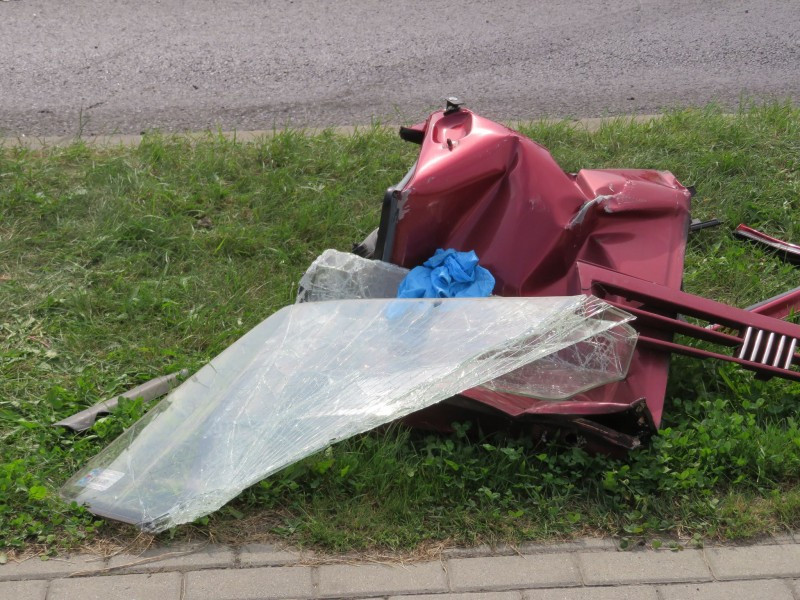 Kierowca fiata ranny w wypadku [AKTUALIZACJA, ZDJĘCIA]