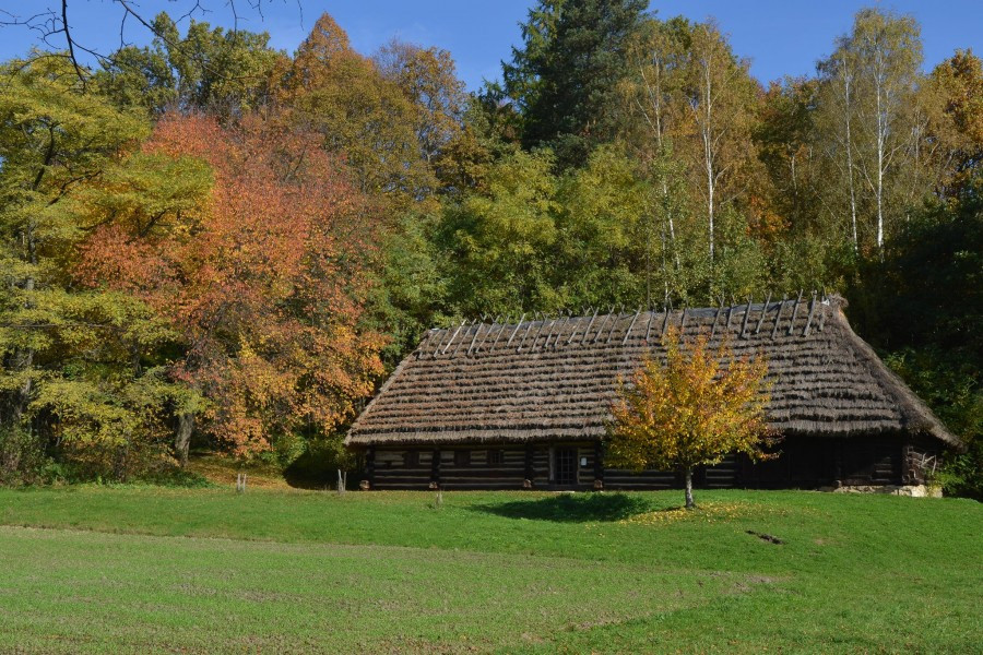 Skansen skąpany w jesiennym słońcu [ZDJĘCIA]