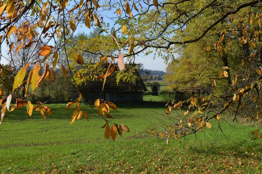 Skansen skąpany w jesiennym słońcu [ZDJĘCIA]