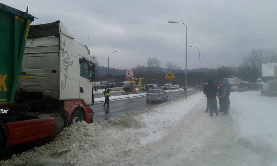 Zderzenie ciężarówki z osobówką. Ciężko ranne dziecko [ZDJĘCIA]