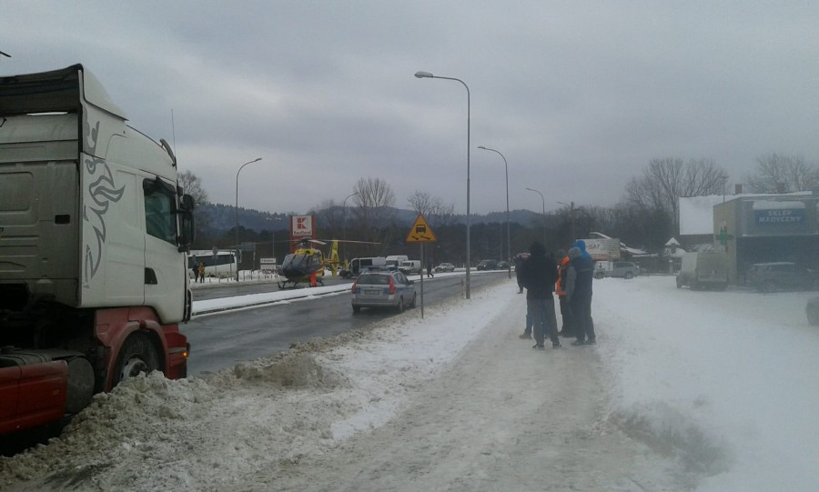 Zderzenie ciężarówki z osobówką. Ciężko ranne dziecko [ZDJĘCIA]