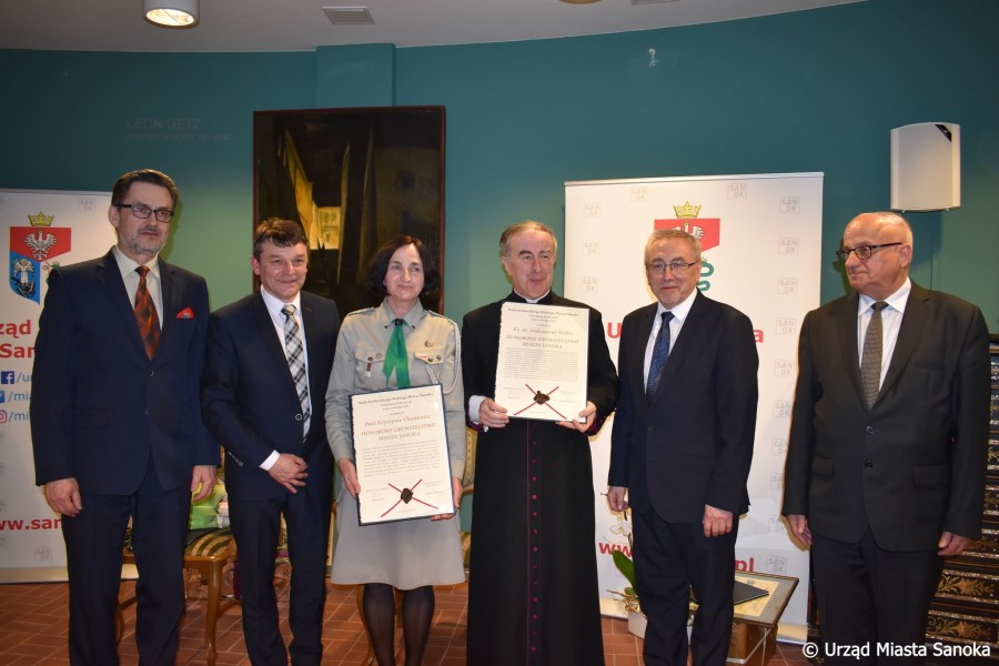Sanok ma nowych Honorowych Obywateli Miasta [ZDJĘCIA]