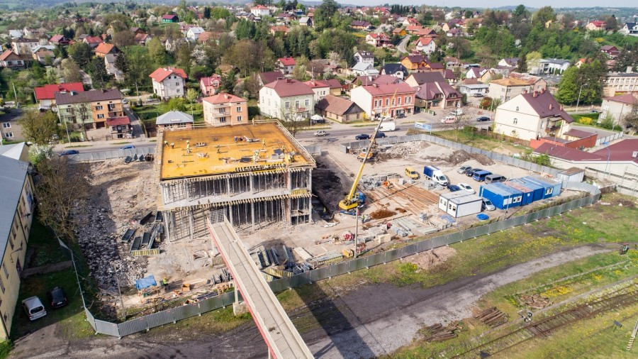 Nowy dworzec z lotu ptaka