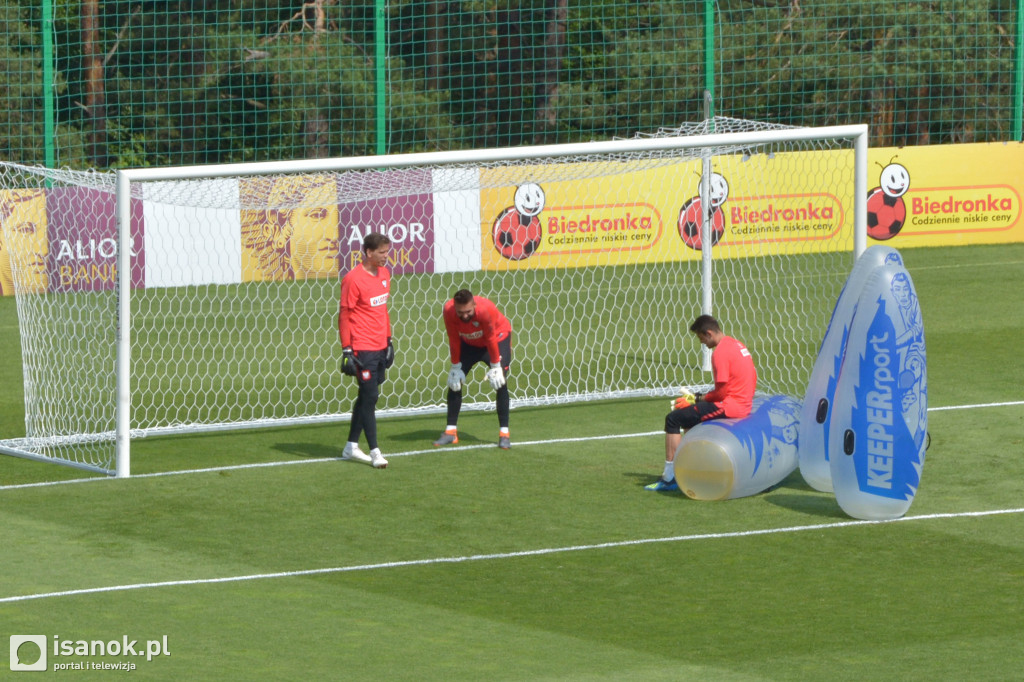 Poranny trening piłkarzy w Arłamowie