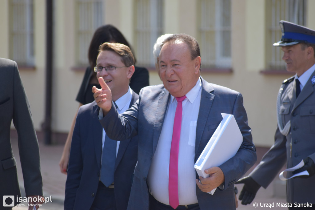 Pożegnanie komendanta sanockiej policji