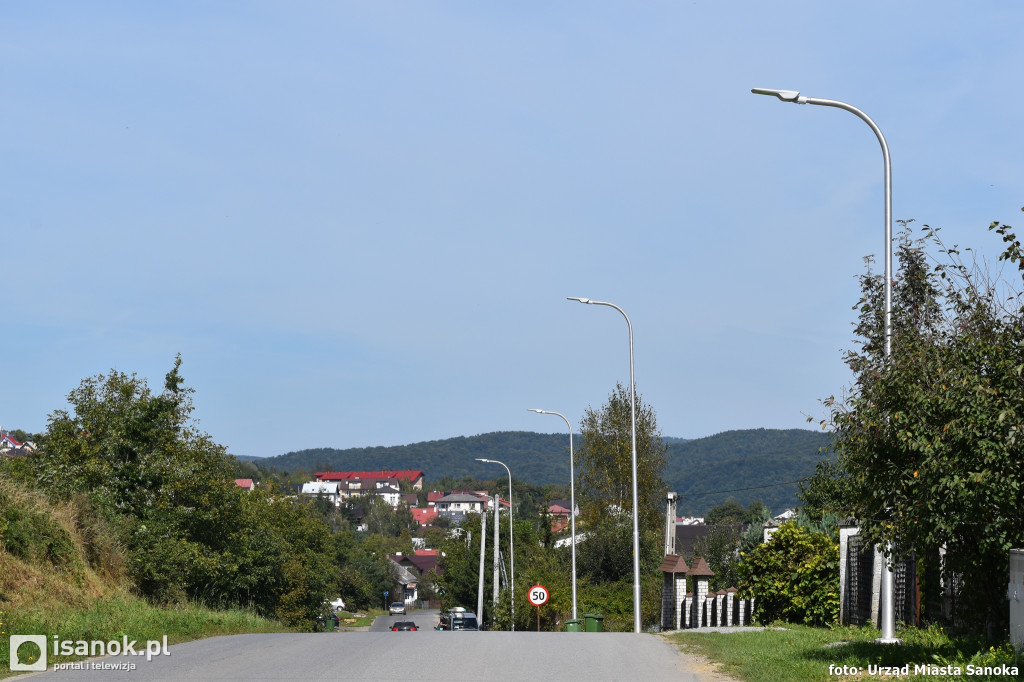 Sanok oświetlony. Zamontowanych blisko 40 lamp!