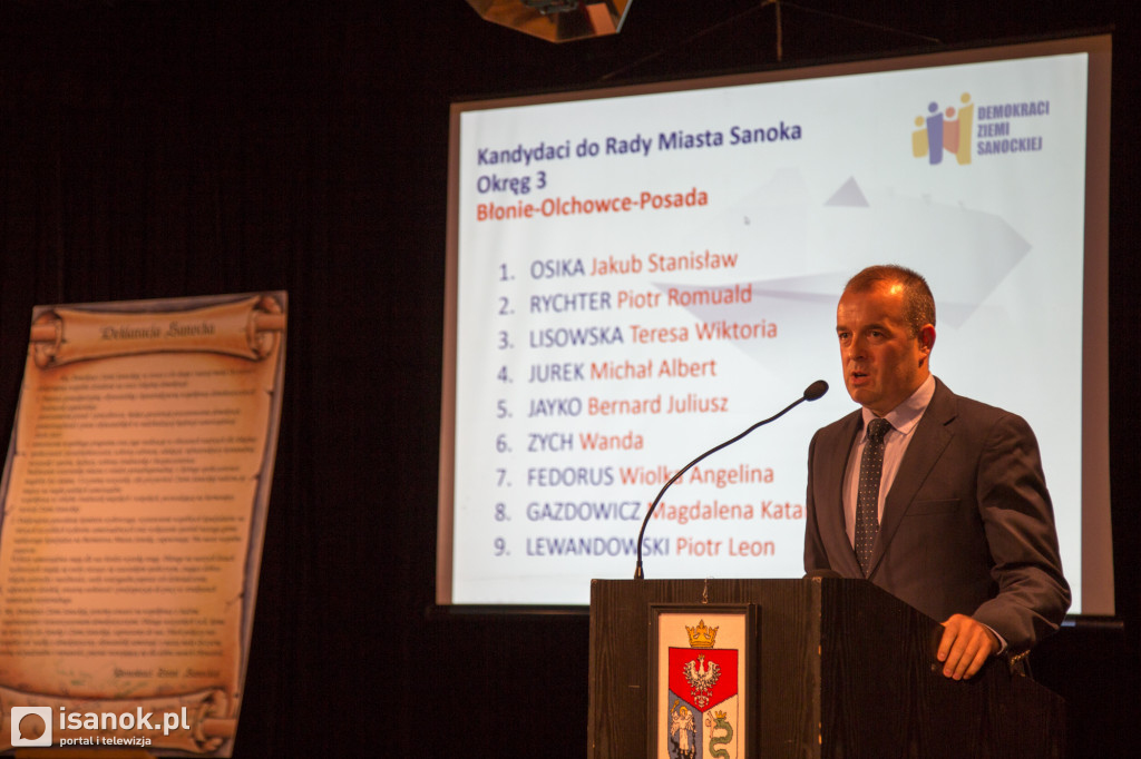 Spotkanie wyborcze Demokratów Ziemi Sanockiej