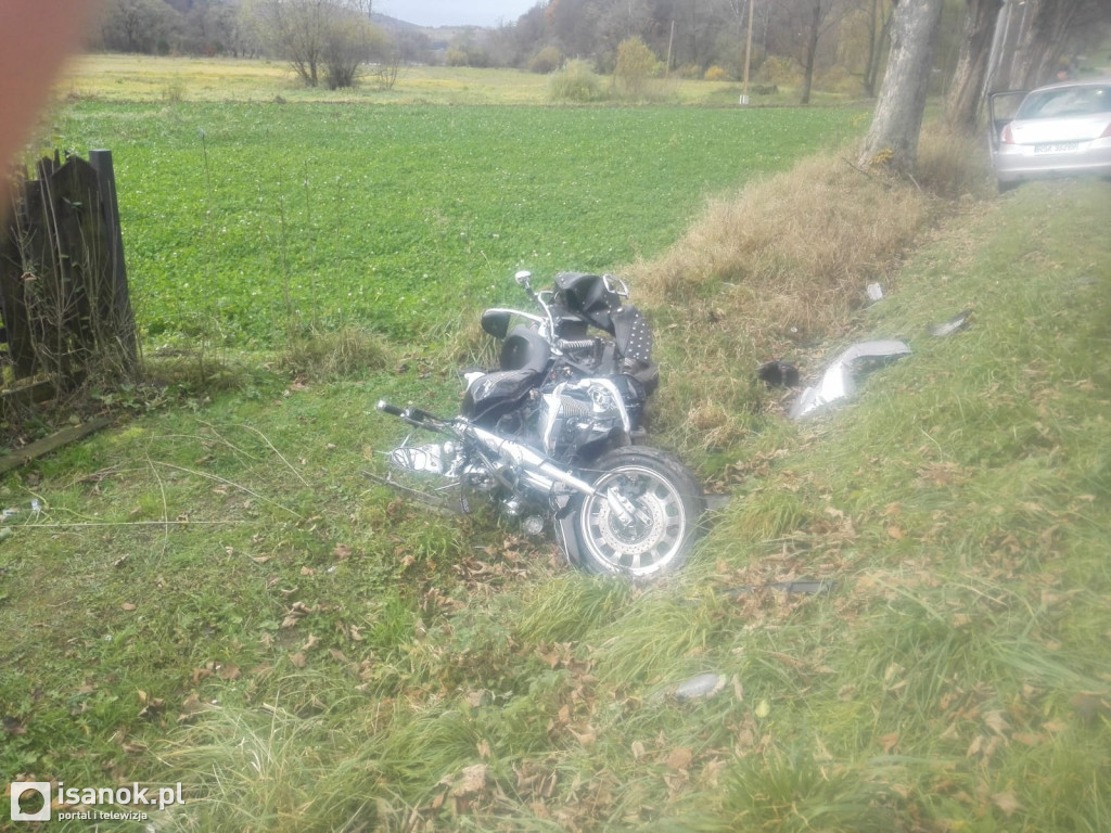 Wypadek motocyklisty w Mrzygłodzie