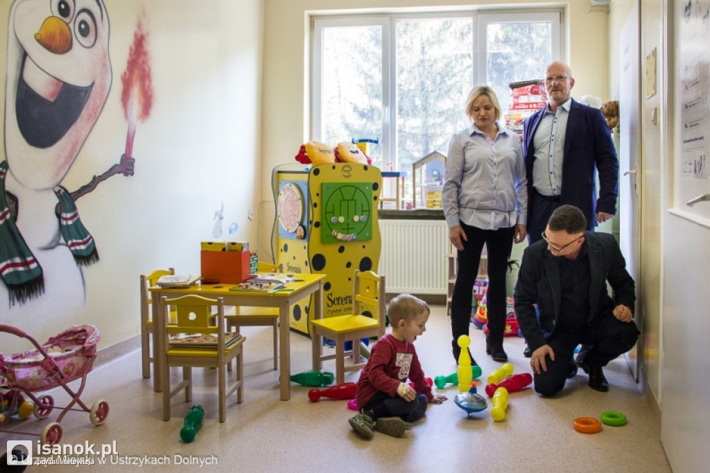 Serenadowy Kącik Zabaw w SP ZOZ Ustrzyki Dolne już czeka na najmłodszych