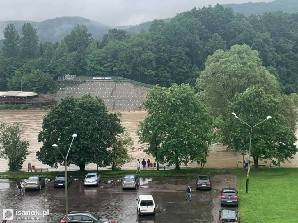 Alarm przeciwpowodziowy na terenie powiatu sanockiego