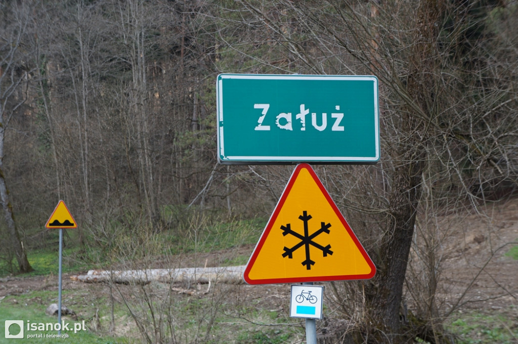 Stan drogi w Załużu 24.04.2021