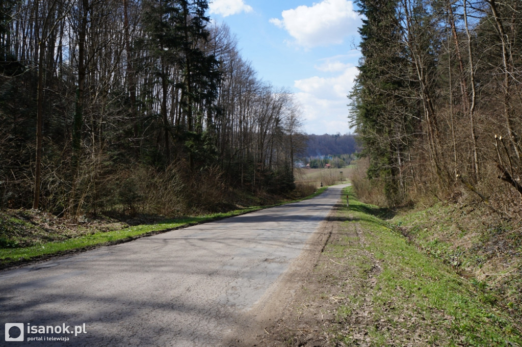 Stan drogi w Załużu 24.04.2021