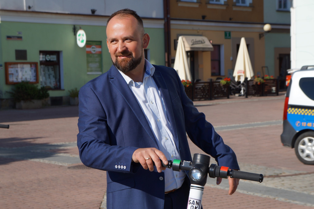 Elektryczną hulajnogą po Sanoku