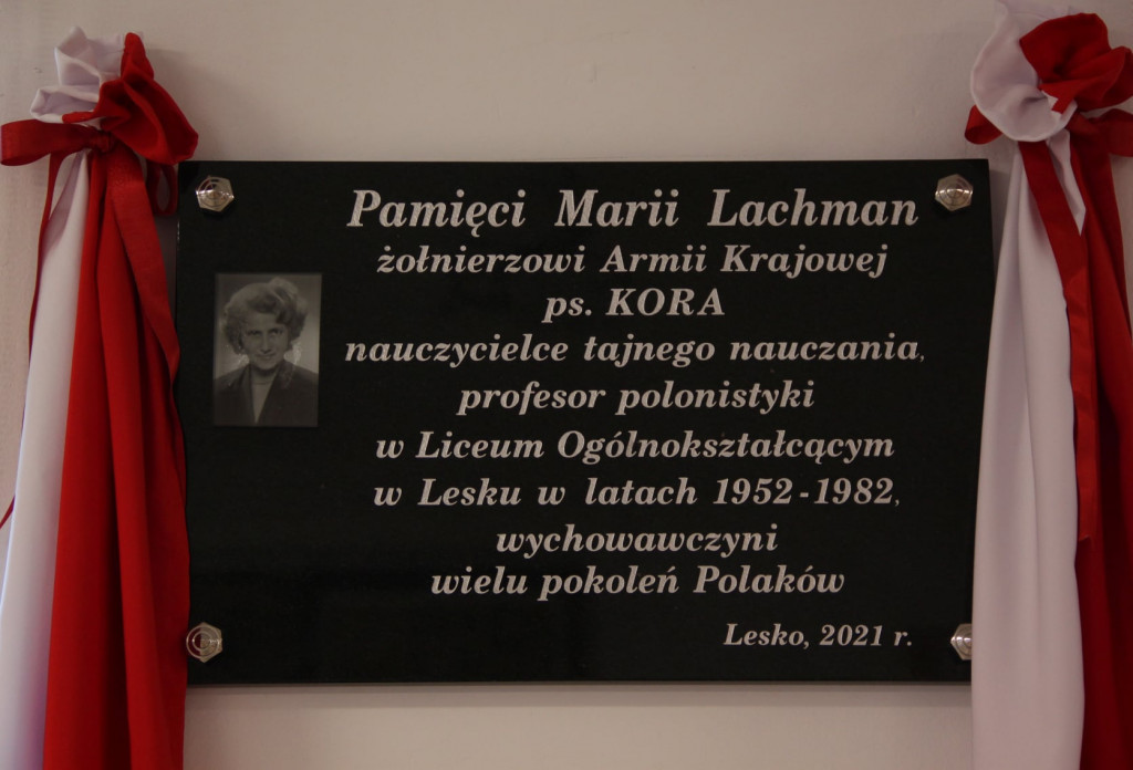 Odsłonięcie tablicy poświęconej profesor Lachman