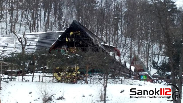 Pożar na terenie ośrodka wypoczynkowego [ZDJĘCIA]