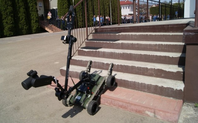 Bomba i ewakuacja pracowników PGNiG w Sanoku [ZDJĘCIA]