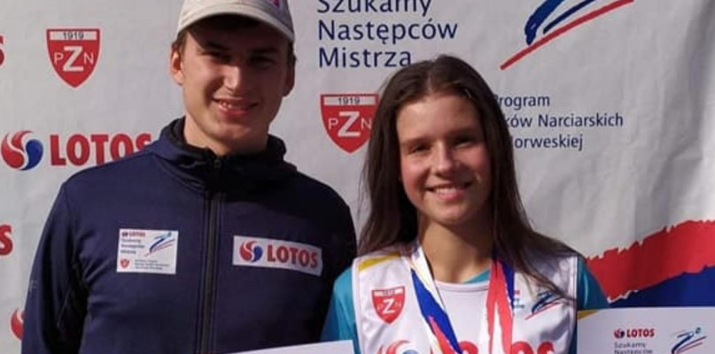 Foto: Olivia Brenkus z trenerem Michałem Milczanowskim