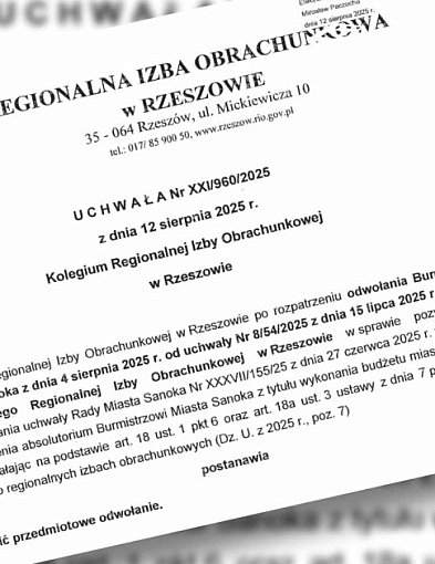RIO: Uchwała Rady Miasta Sanoka zgodna z prawem-38556