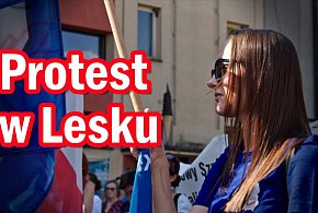 Protest w obronie szpitala w Lesku
